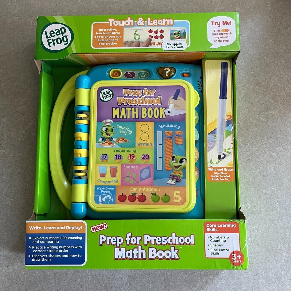 LeapFrog Prep for Preschool Math Book NEW